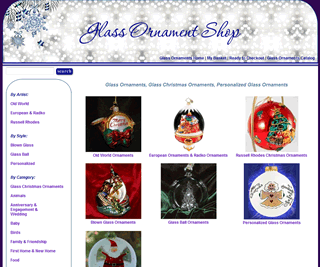 glass christmas ornaments